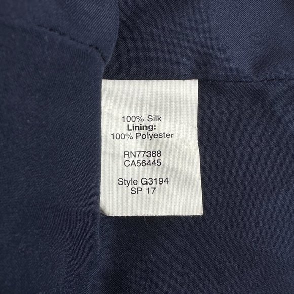 Madewell Purple, Pink & Navy Bell Sleeve Silk Mini Dress - Picture 5 of 8